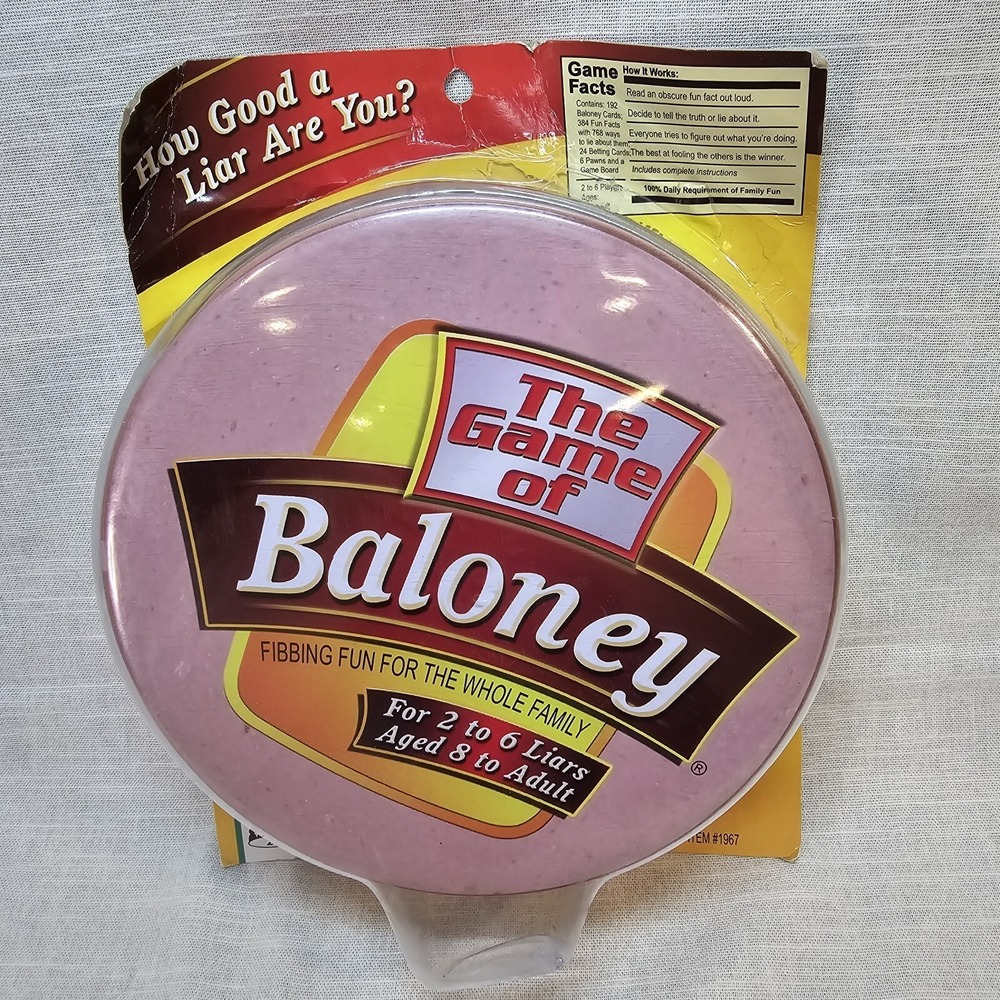 The Game Of Baloney Fibbing Fun For The Whole Family 2-6 Players Aged 8+